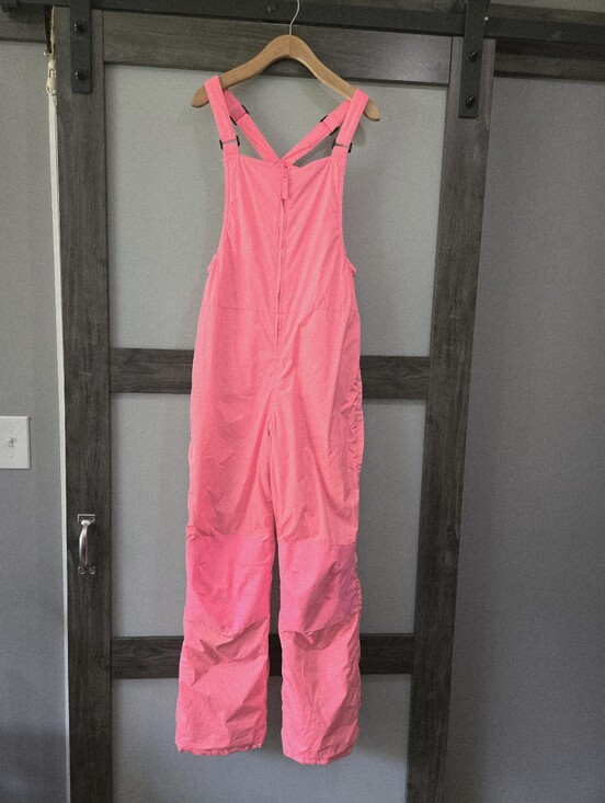 Lands' End Other - Lands' End Kids Pink Insulated Snow Bib Overalls snowsuit XL 14-16
